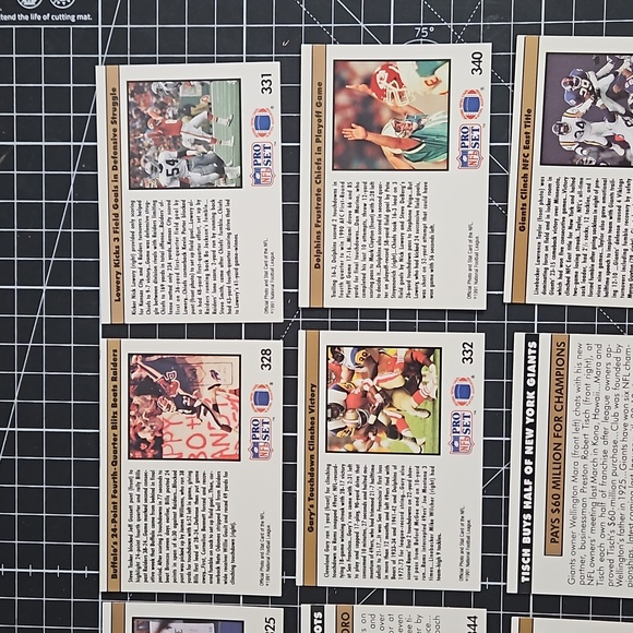 10 card lot of 1991 Pro Set '1990 Replay' and 'NFL Newsreel' cards NEAR MINT! - Picture 9 of 12